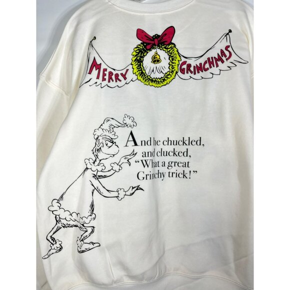 The Grinch Womens Whoville Front Back Graphic XL White - Picture 8 of 11